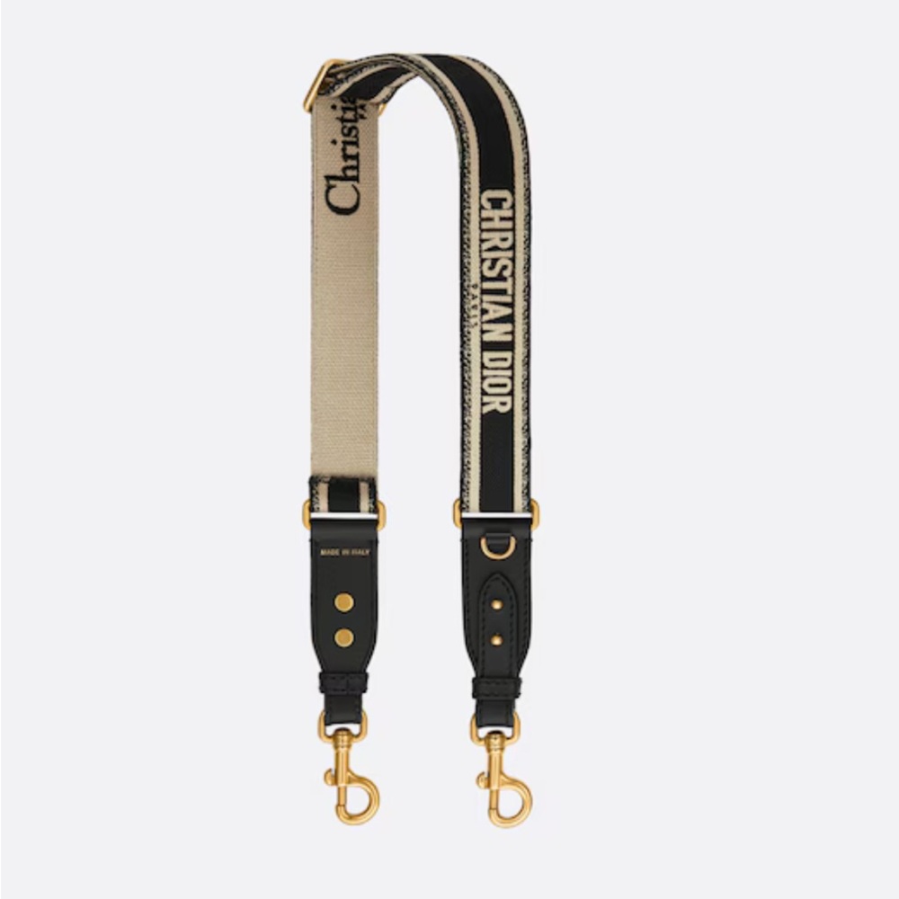 Christian Dior adjustable shoulder strap with ring